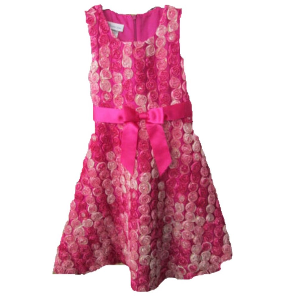 Bonnie Jean sleeveless floral embellished dress